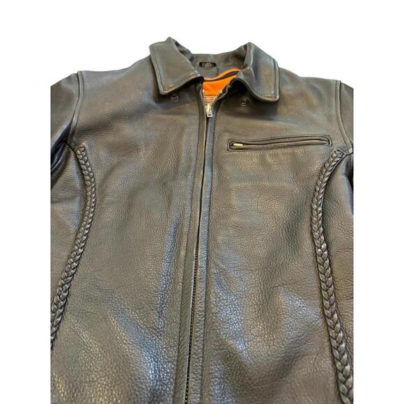 First Classics Black Leather Jacket Womens Motorcycle Biker Lined Thinsulate M - Picture 2 of 11